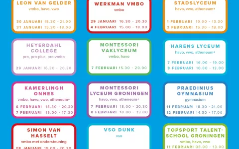Open dagen Openbaar Onderwijs Groningen 2025
