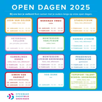 Open dagen Openbaar Onderwijs Groningen 2025
